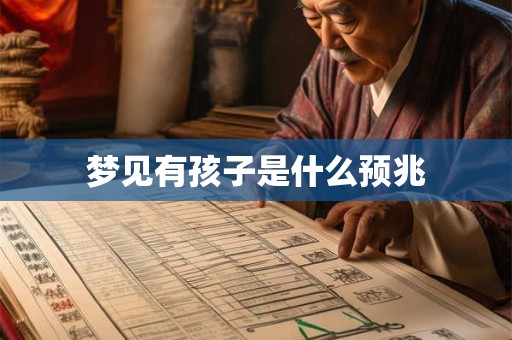 梦见有孩子是什么预兆
