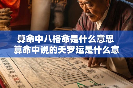 算命中八格命是什么意思 算命中说的天罗运是什么意思 算命中八格命是什么意思 算命中说的天罗运是什么意思