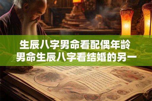 生辰八字男命看配偶年龄 男命生辰八字看结婚的另一半 生辰八字男命看配偶年龄 男命生辰八字看结婚的另一半
