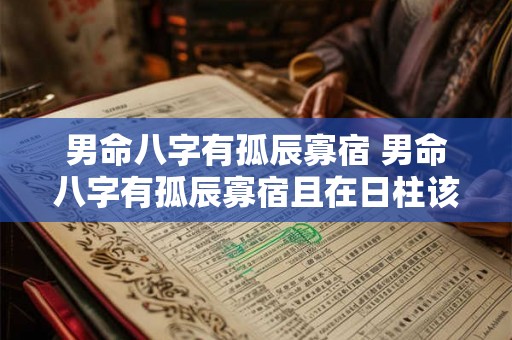 男命八字有孤辰寡宿 男命八字有孤辰寡宿且在日柱该怎么破解 男命八字有孤辰寡宿 男命八字有孤辰寡宿且在日柱该怎么破解