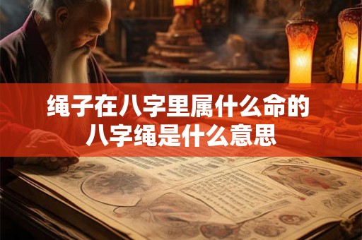 绳子在八字里属什么命的 八字绳是什么意思 绳子在八字里属什么命的 八字绳是什么意思