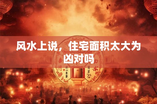 风水上说,住宅面积太大为凶对吗 风水上说,住宅面积太大为凶对吗