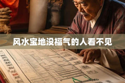 风水宝地没福气的人看不见 风水宝地没福气的人看不见