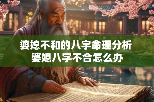 婆媳不和的八字命理分析 婆媳八字不合怎么办 婆媳不和的八字命理分析 婆媳八字不合怎么办