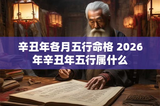 辛丑年各月五行命格 2026年辛丑年五行属什么 辛丑年各月五行命格 2026年辛丑年五行属什么