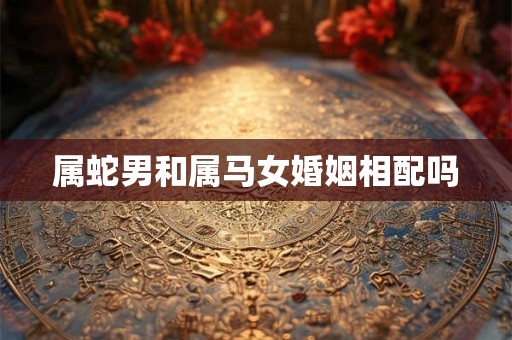属蛇男和属马女婚姻相配吗