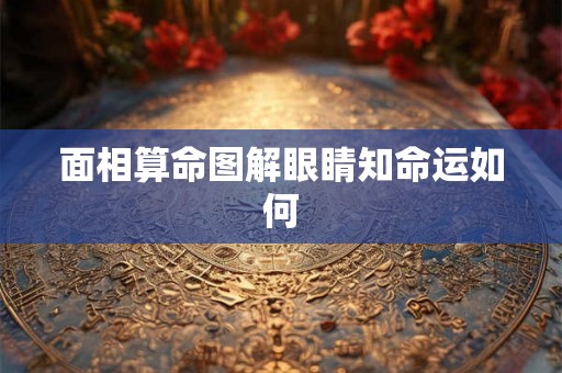 面相算命图解眼睛知命运如何