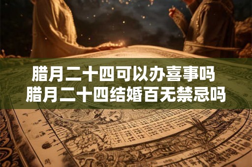 腊月二十四可以办喜事吗 腊月二十四结婚百无禁忌吗 腊月二十四可以办喜事吗 腊月二十四结婚百无禁忌吗