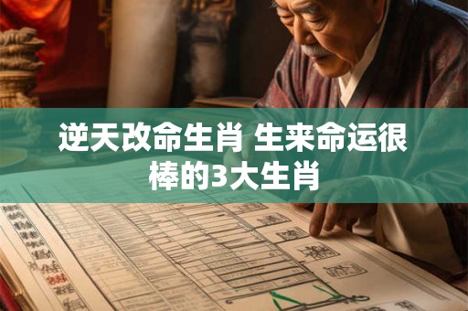 逆天改命生肖 生来命运很棒的3大生肖 逆天改命生肖 生来命运很棒的3大生肖
