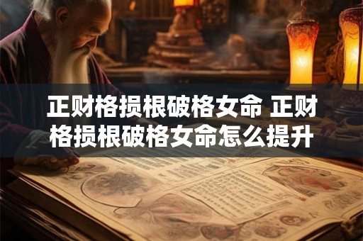 正财格损根破格女命 正财格损根破格女命怎么提升 正财格损根破格女命 正财格损根破格女命怎么提升