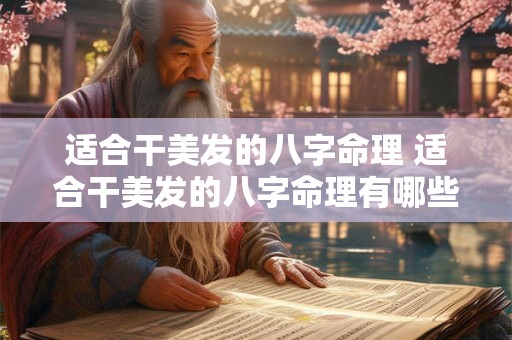 适合干美发的八字命理 适合干美发的八字命理有哪些