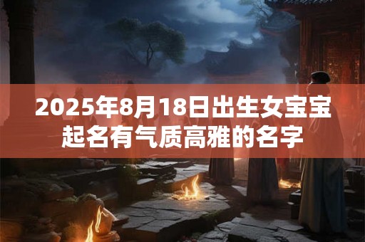 2025年8月18日出生女宝宝起名有气质高雅的名字 2025年8月18日出生女宝宝起名有气质高雅的名字