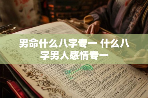 男命什么八字专一 什么八字男人感情专一