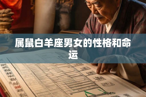 属鼠白羊座男女的性格和命运 属鼠白羊座男女的性格和命运