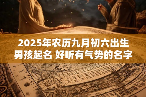 2025年农历九月初六出生男孩起名 好听有气势的名字
