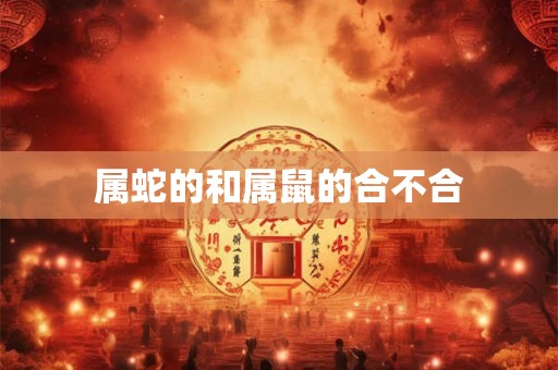 属蛇的和属鼠的合不合 属蛇的和属鼠的合不合
