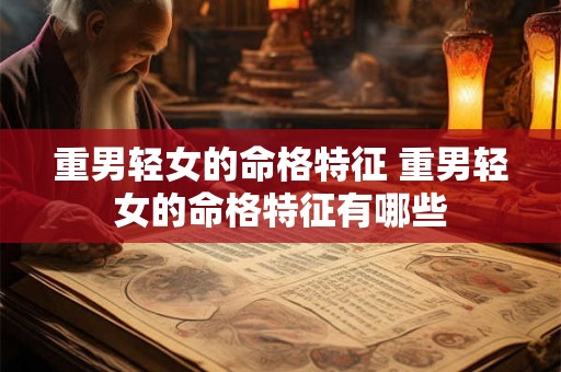 重男轻女的命格特征 重男轻女的命格特征有哪些 重男轻女的命格特征 重男轻女的命格特征有哪些