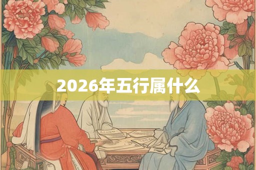 2026年五行属什么