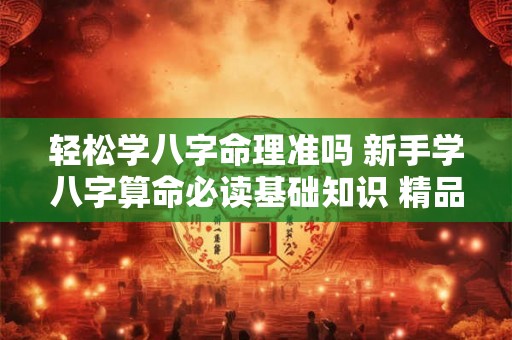 轻松学八字命理准吗 新手学八字算命必读基础知识 精品 轻松学八字命理准吗 新手学八字算命必读基础知识 精品