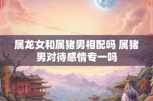 属龙女和属猪男相配吗 属猪男对待感情专一吗