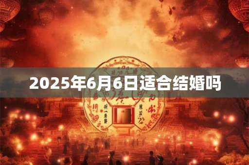 2025年6月6日适合结婚吗 2025年6月6日适合结婚吗