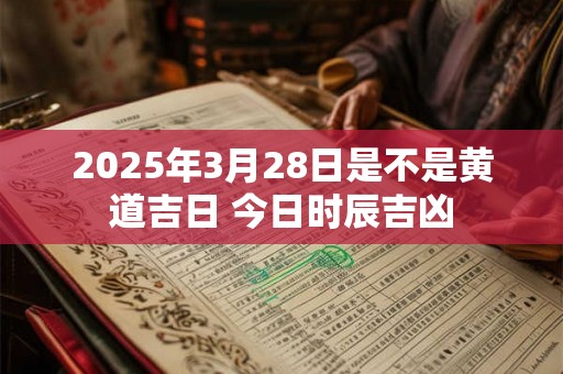 2025年3月28日是不是黄道吉日 今日时辰吉凶 2025年3月28日是不是黄道吉日 今日时辰吉凶