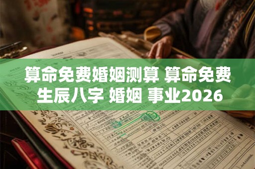 算命免费婚姻测算 算命免费 生辰八字 婚姻 事业2026年 算命免费婚姻测算 算命免费 生辰八字 婚姻 事业2026年