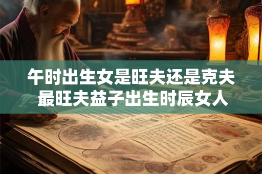 午时出生女是旺夫还是克夫 最旺夫益子出生时辰女人