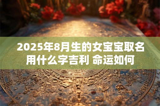 2025年8月生的女宝宝取名用什么字吉利 命运如何 2025年8月生的女宝宝取名用什么字吉利 命运如何