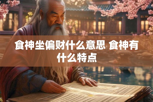 食神坐偏财什么意思 食神有什么特点