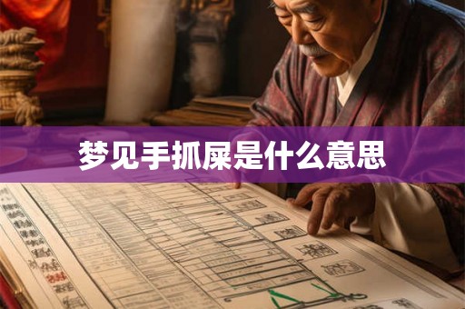 梦见手抓屎是什么意思