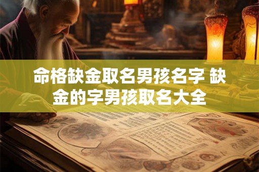 命格缺金取名男孩名字 缺金的字男孩取名大全 命格缺金取名男孩名字 缺金的字男孩取名大全