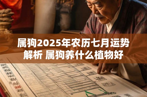 属狗2025年农历七月运势解析 属狗养什么植物好