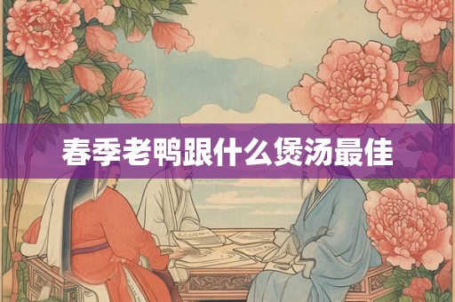 春季老鸭跟什么煲汤最佳 春季老鸭跟什么煲汤最佳