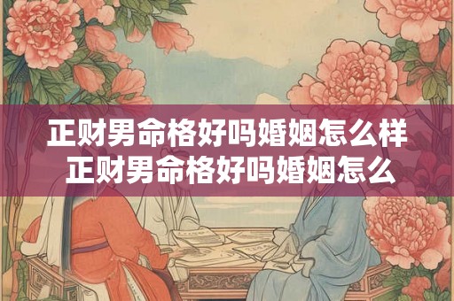 正财男命格好吗婚姻怎么样 正财男命格好吗婚姻怎么样啊 正财男命格好吗婚姻怎么样 正财男命格好吗婚姻怎么样啊