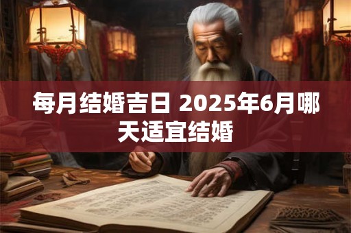 每月结婚吉日 2025年6月哪天适宜结婚 每月结婚吉日 2025年6月哪天适宜结婚