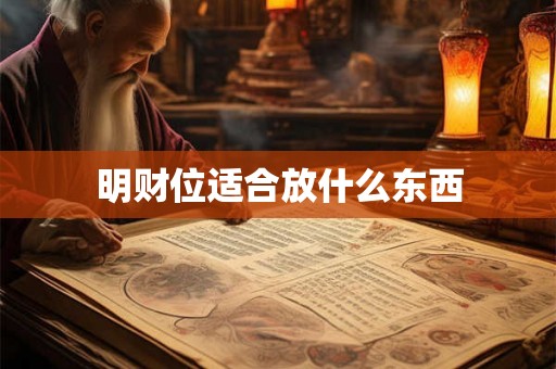 明财位适合放什么东西