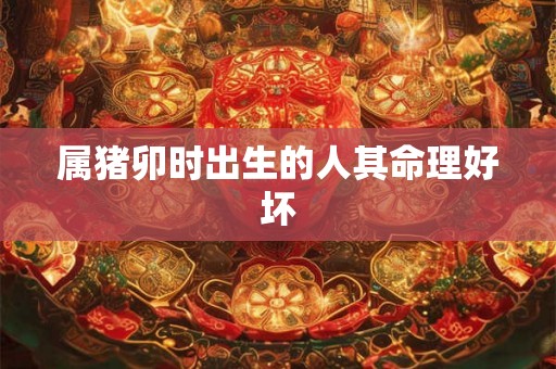 属猪卯时出生的人其命理好坏 属猪卯时出生的人其命理好坏