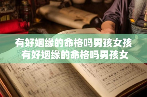 有好姻缘的命格吗男孩女孩 有好姻缘的命格吗男孩女孩都一样