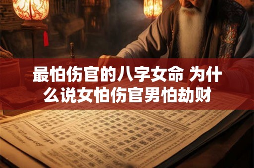 最怕伤官的八字女命 为什么说女怕伤官男怕劫财 最怕伤官的八字女命 为什么说女怕伤官男怕劫财