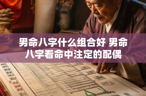 男命八字什么组合好 男命八字看命中注定的配偶