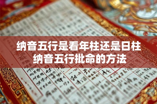 纳音五行是看年柱还是日柱 纳音五行批命的方法 纳音五行是看年柱还是日柱 纳音五行批命的方法