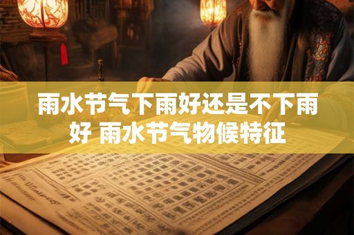 雨水节气下雨好还是不下雨好 雨水节气物候特征 雨水节气下雨好还是不下雨好 雨水节气物候特征
