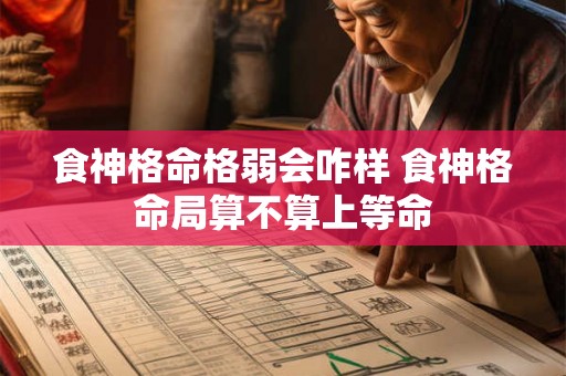 食神格命格弱会咋样 食神格命局算不算上等命 食神格命格弱会咋样 食神格命局算不算上等命