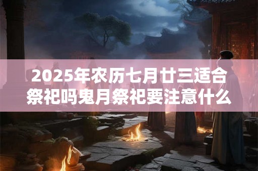 2025年农历七月廿三适合祭祀吗鬼月祭祀要注意什么 2025年农历七月廿三适合祭祀吗鬼月祭祀要注意什么