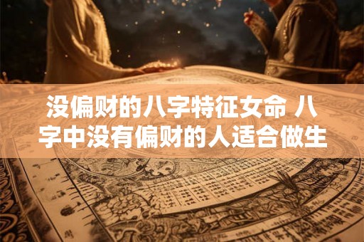 没偏财的八字特征女命 八字中没有偏财的人适合做生意吗 没偏财的八字特征女命 八字中没有偏财的人适合做生意吗