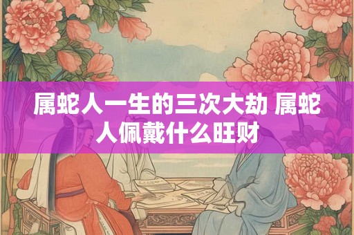 属蛇人一生的三次大劫 属蛇人佩戴什么旺财 属蛇人一生的三次大劫 属蛇人佩戴什么旺财
