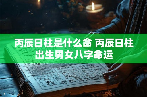 丙辰日柱是什么命 丙辰日柱出生男女八字命运