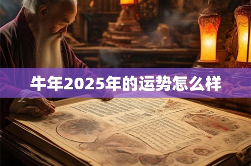 牛年2025年的运势怎么样 牛年2025年的运势怎么样