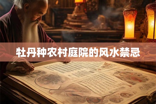 牡丹种农村庭院的风水禁忌 牡丹种农村庭院的风水禁忌
